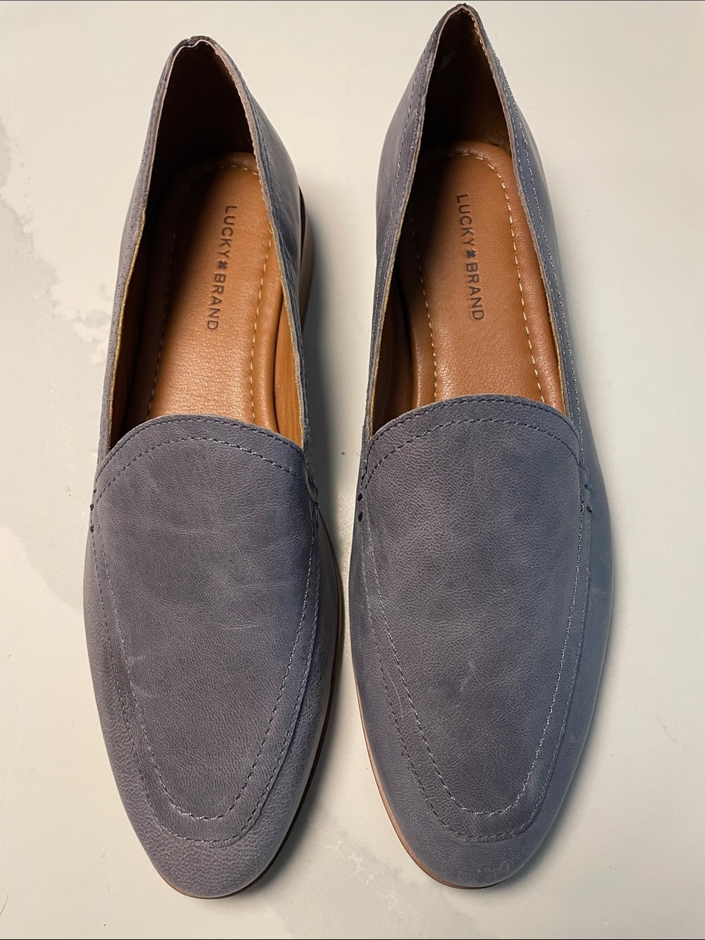 Lucky Brand Fiona Women's Flat Oxford Open  Slip On Classic Loafers Size 9.5 New